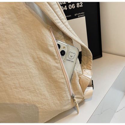 Casual Solid Color Portable Travel Backpack