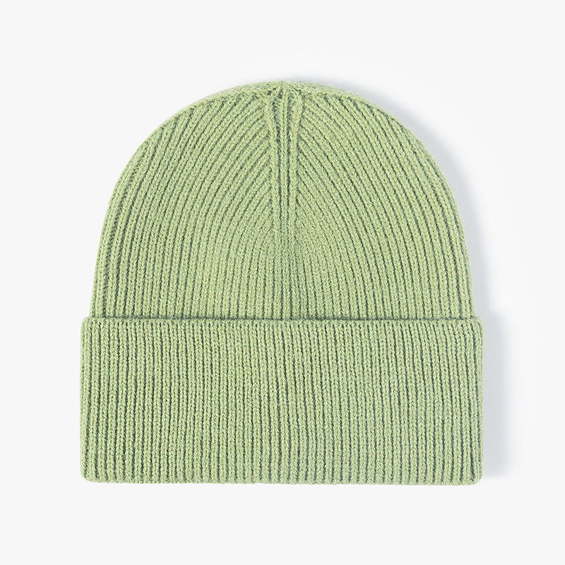 Solid Color Large Size Knit Beanie
