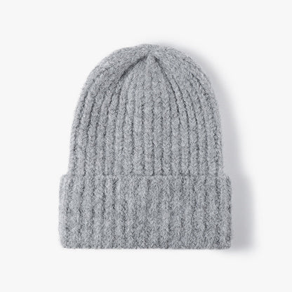 Simple Solid Color Knit Hat Lengthen Beanie