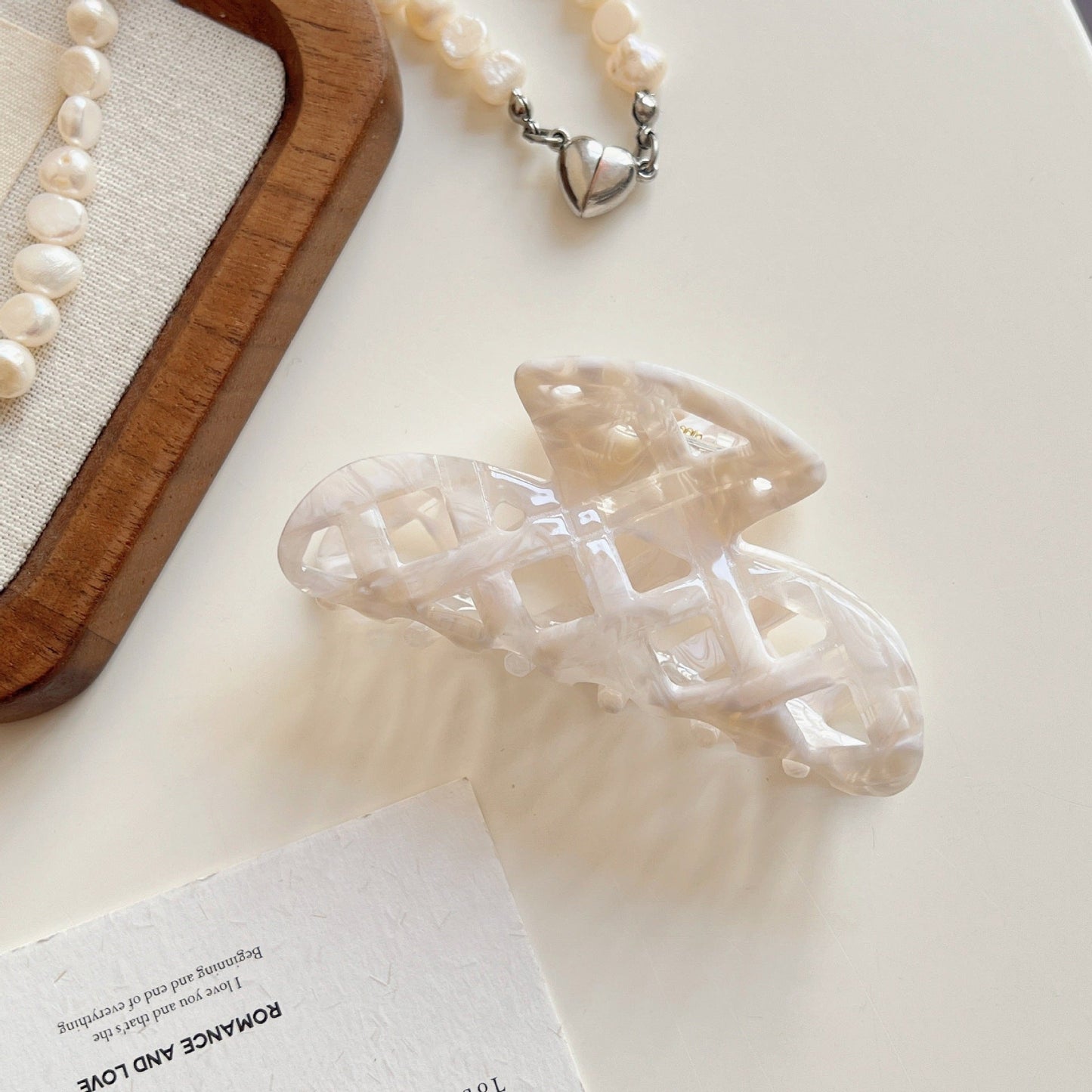 Solid Color Acetate Large Hair Claw