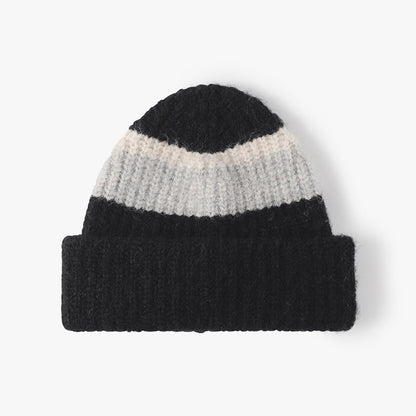 Winter Thicken Cuff Knit Wool Beanie
