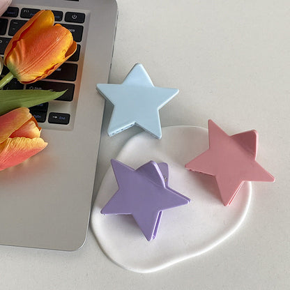 Colorful Cute Solid Color Star Hair Claws