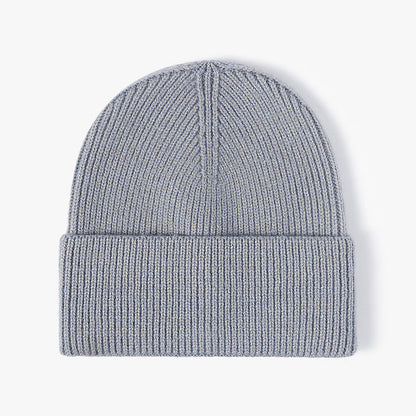 Solid Color Large Size Knit Beanie