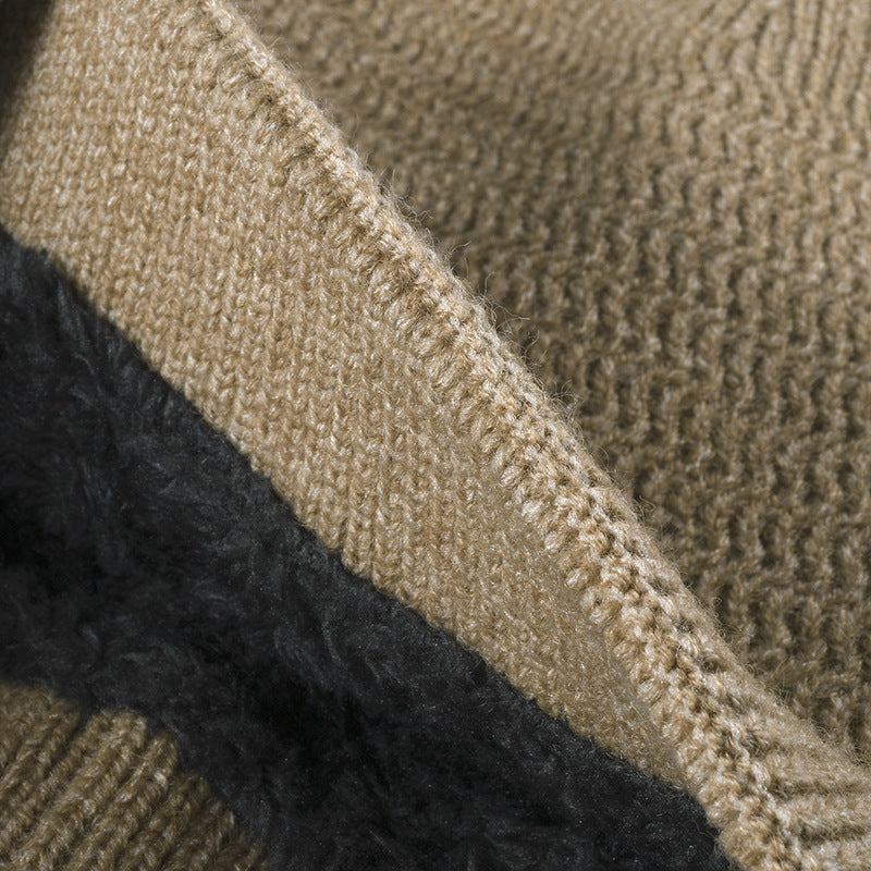 Solid Color Outdoors Thick Knit Beanie