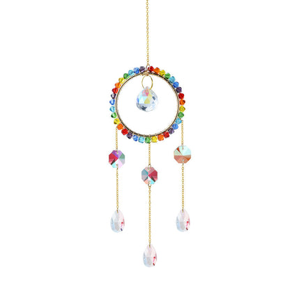 Colorful Crystal Cross Suncatcher Hangings