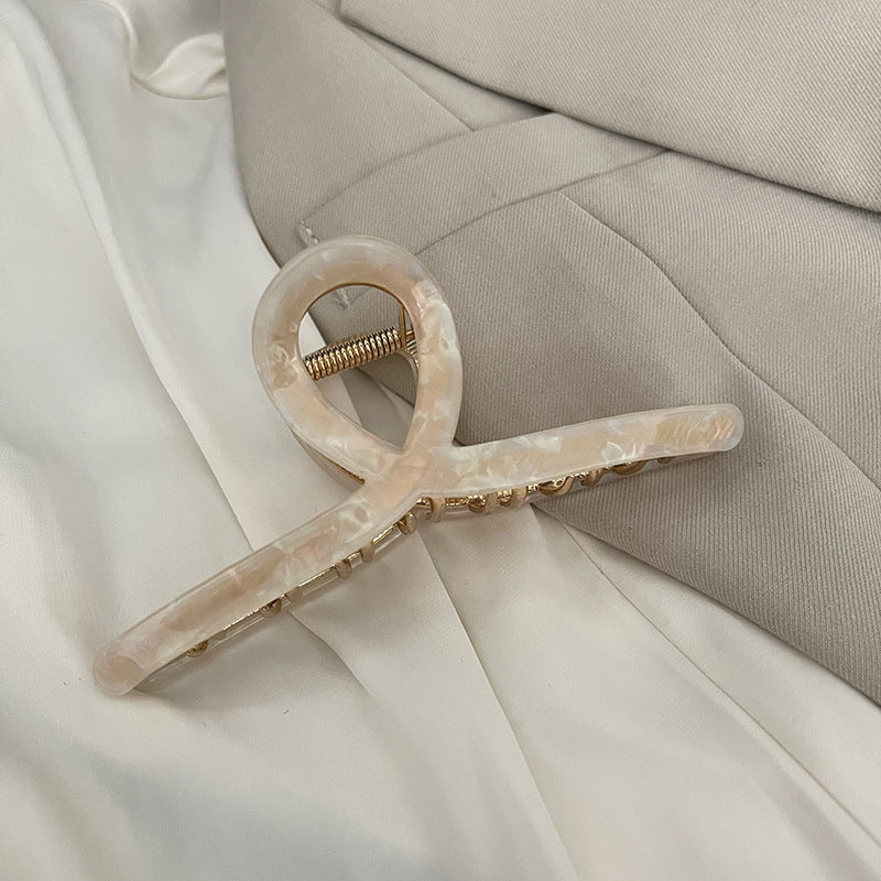 Large Cross Simple Metal Hair Claws