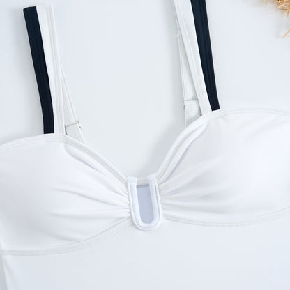 Sexy Color Block One-Piece Swimsuit