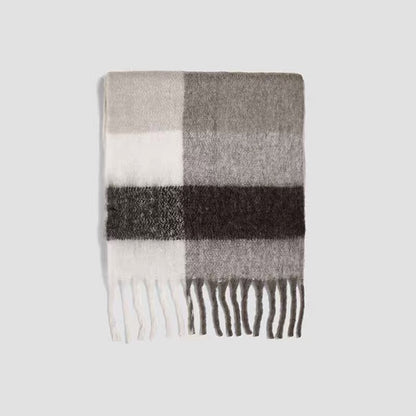 Patchwork Color Tassel Scarves