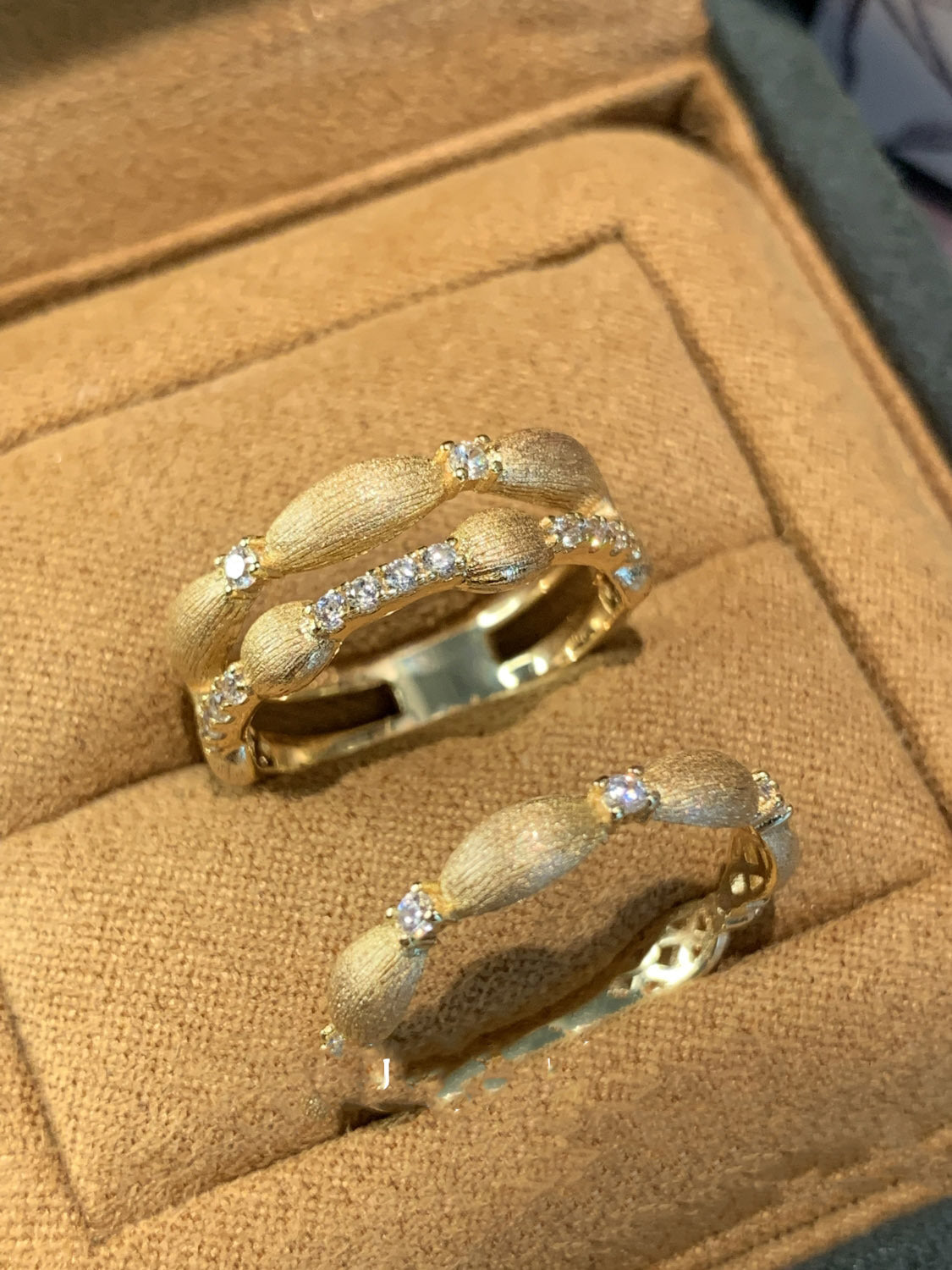 Layered Rhinestone Vintage Elegant Rings