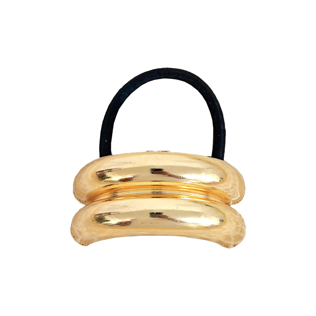 Minimalist Metal Geometric Gold Hair Ties