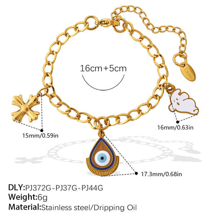 Halloween Ghost Chain Stainless Steel Bracelet