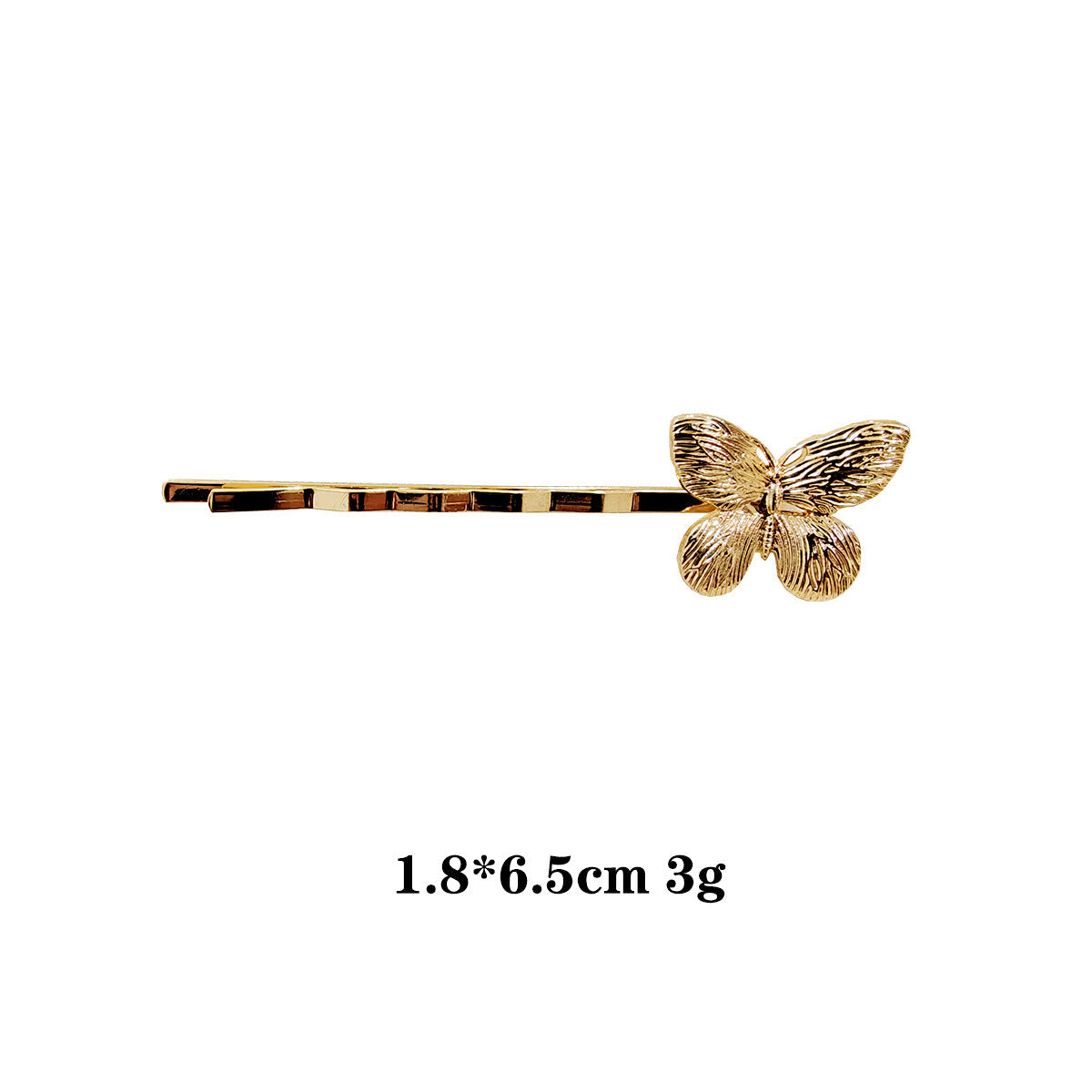 Trendy Gold Butterfly Hair Clip Sets
