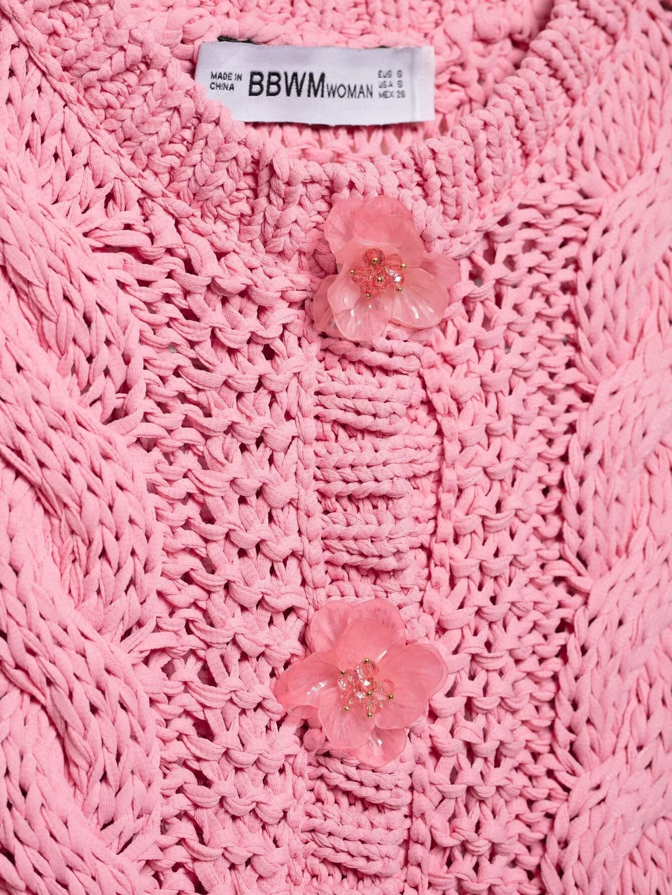 Round Neck Button Down Sleeveless Knit Top