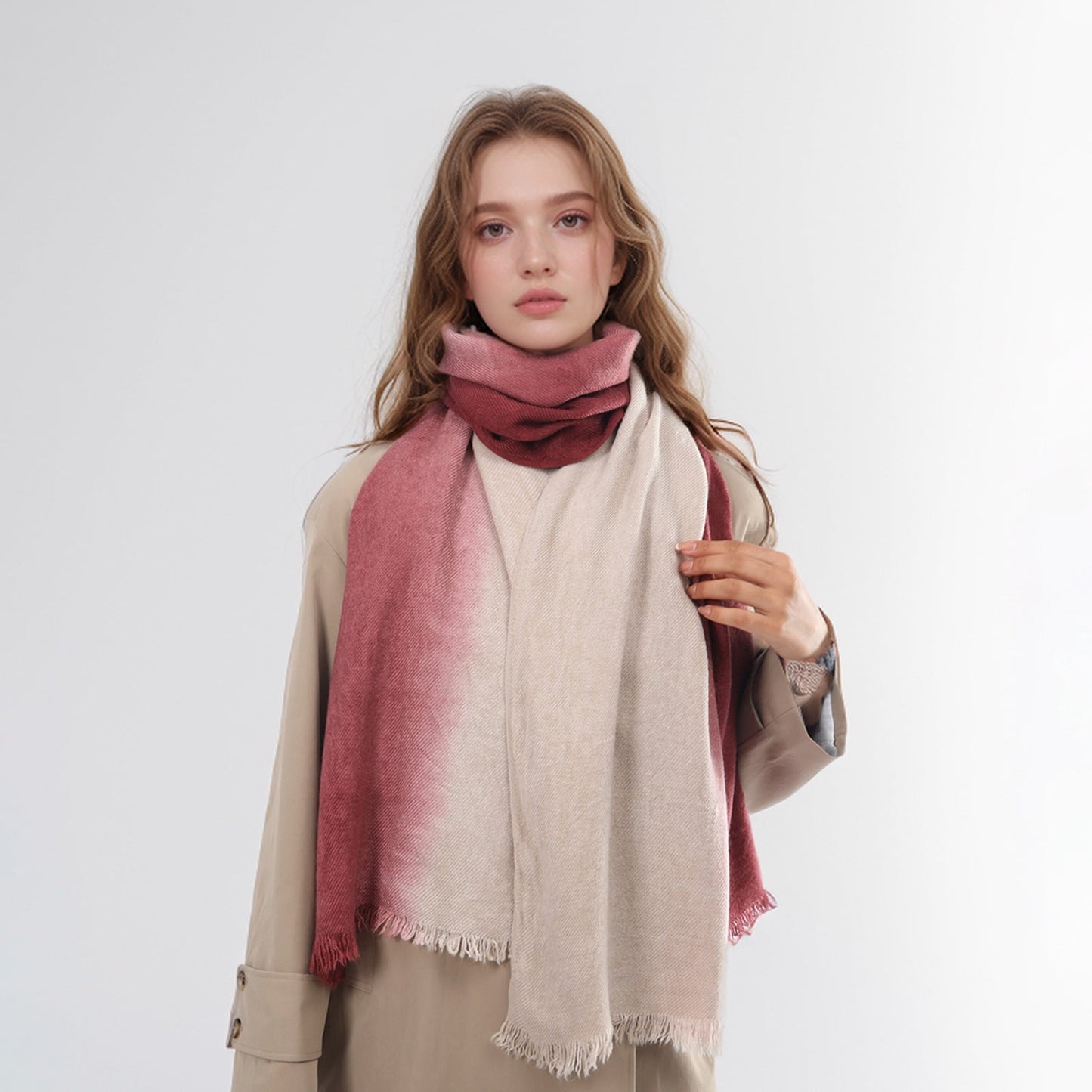 2+ Gradual Color Elegant Scarves