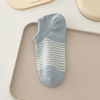 Striped Candy Color Low Ankle Socks