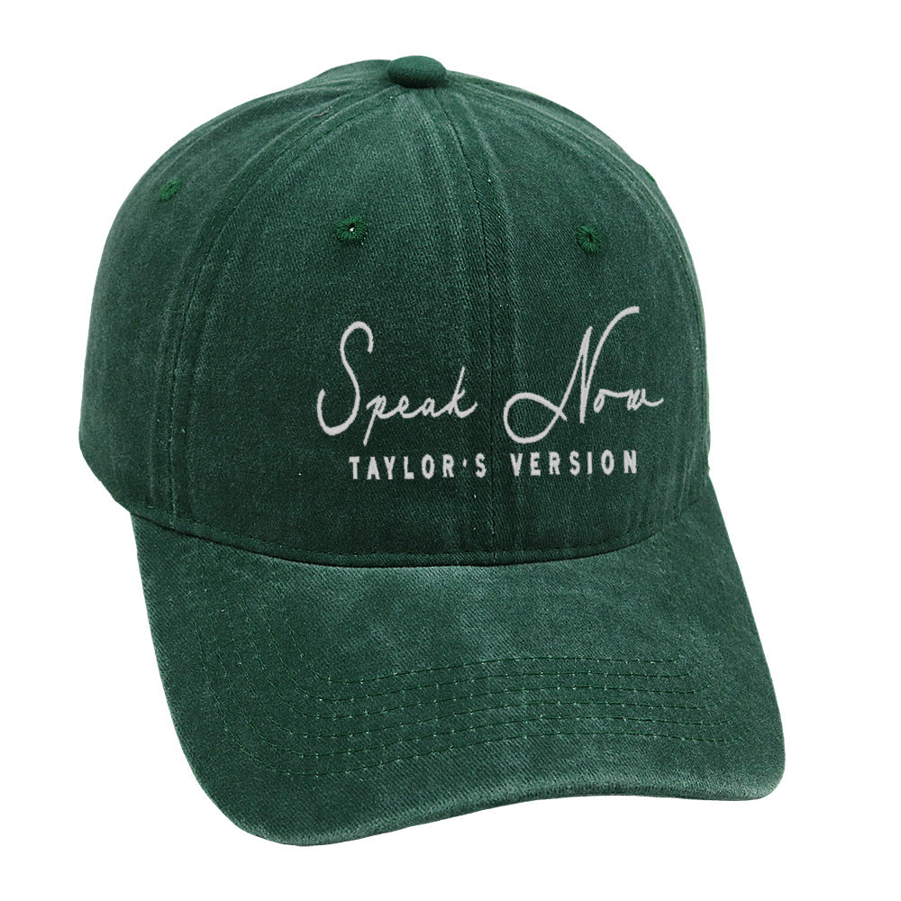 Vintage Letter Embroidered Distressed Baseball Caps