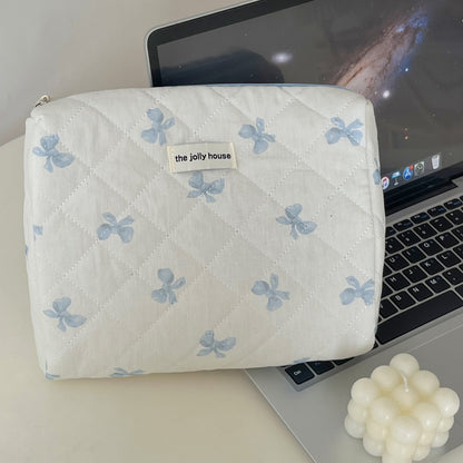 Bow Print Cute Portable Make Up Bag