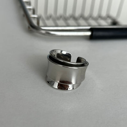 Elegant Enamel Double-Layer Open Ring