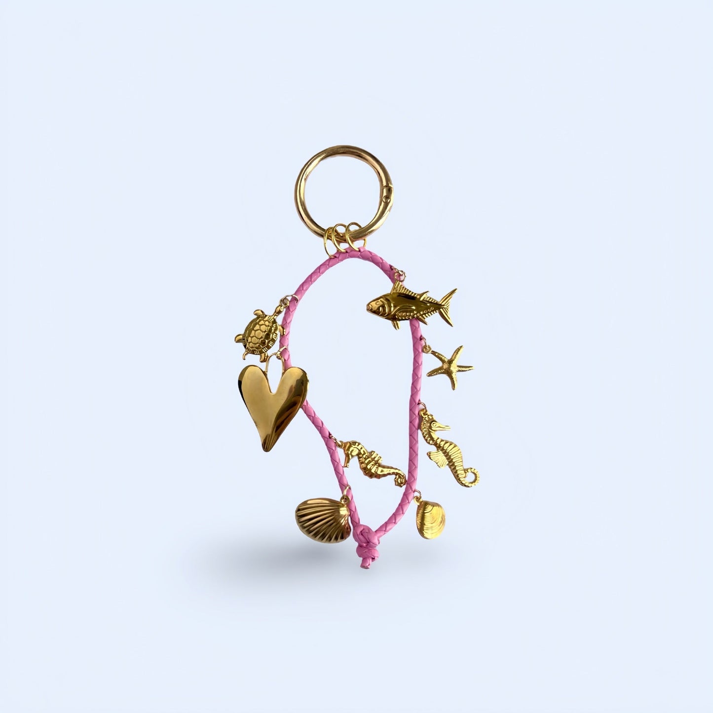 Retro Ocean Pendant Braided Bag Charms