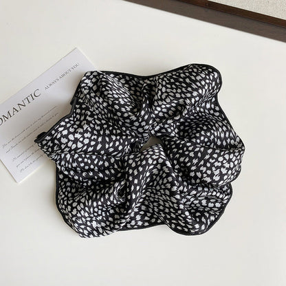 Retro Leopard Print Elastic Hair Tie