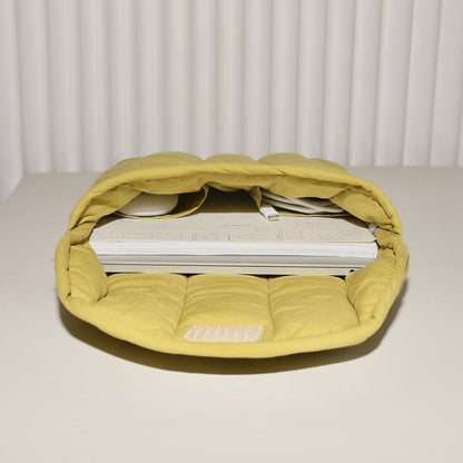 Solid Color Padded Simple Laptop Ipad Bag
