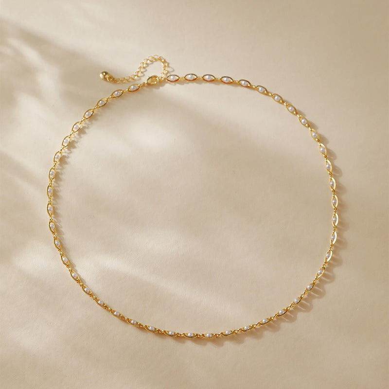 Vintage Simple Pearl Necklace