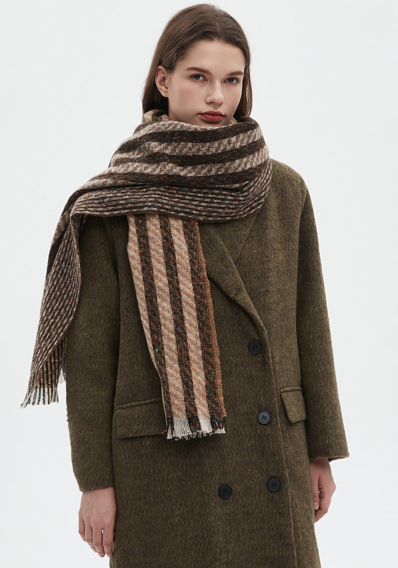 Vintage Stripe Patchwork Scarves