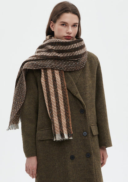 Vintage Stripe Patchwork Scarves