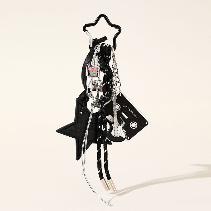 Guitar Record Butterfly Bag Charms