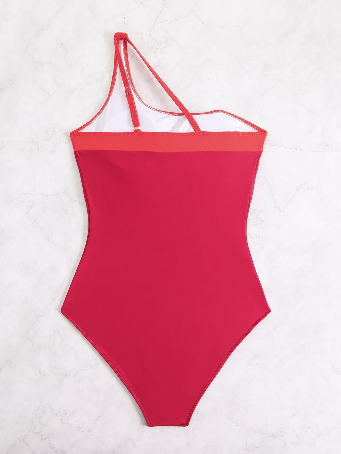 Vintage One-Shoulder One-Piece Swimsuit