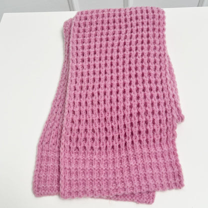 Solid Color Simple Soft Knit Scarve