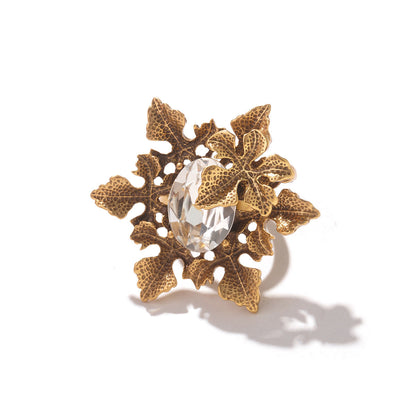 Vintage Irregular Geometric Chunky Band Ring