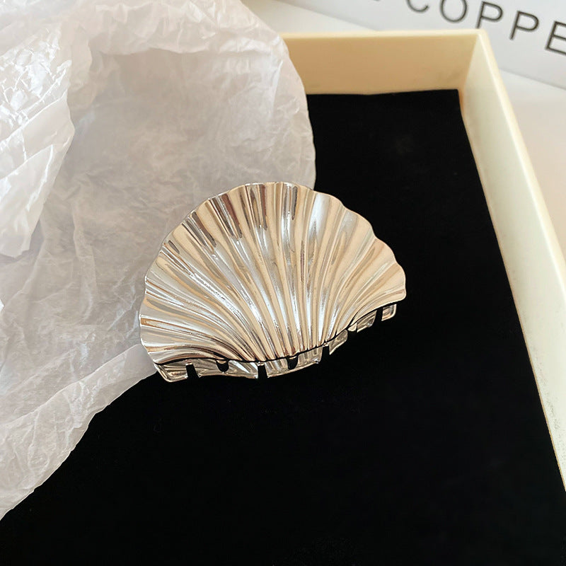 Vintage Gold Seashell Hair Claw Clip
