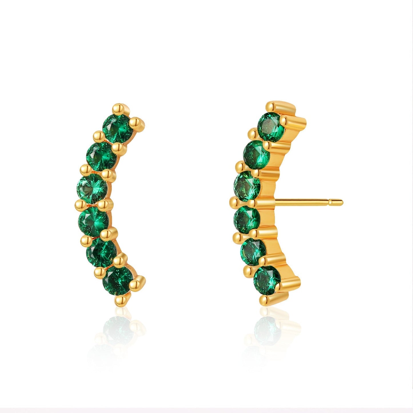 Simple Corlorful Turquoise Stud Earrings