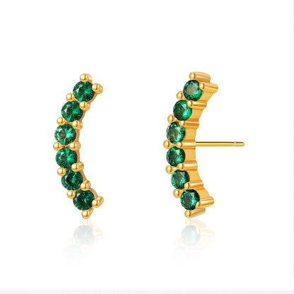 Simple Corlorful Turquoise Stud Earrings