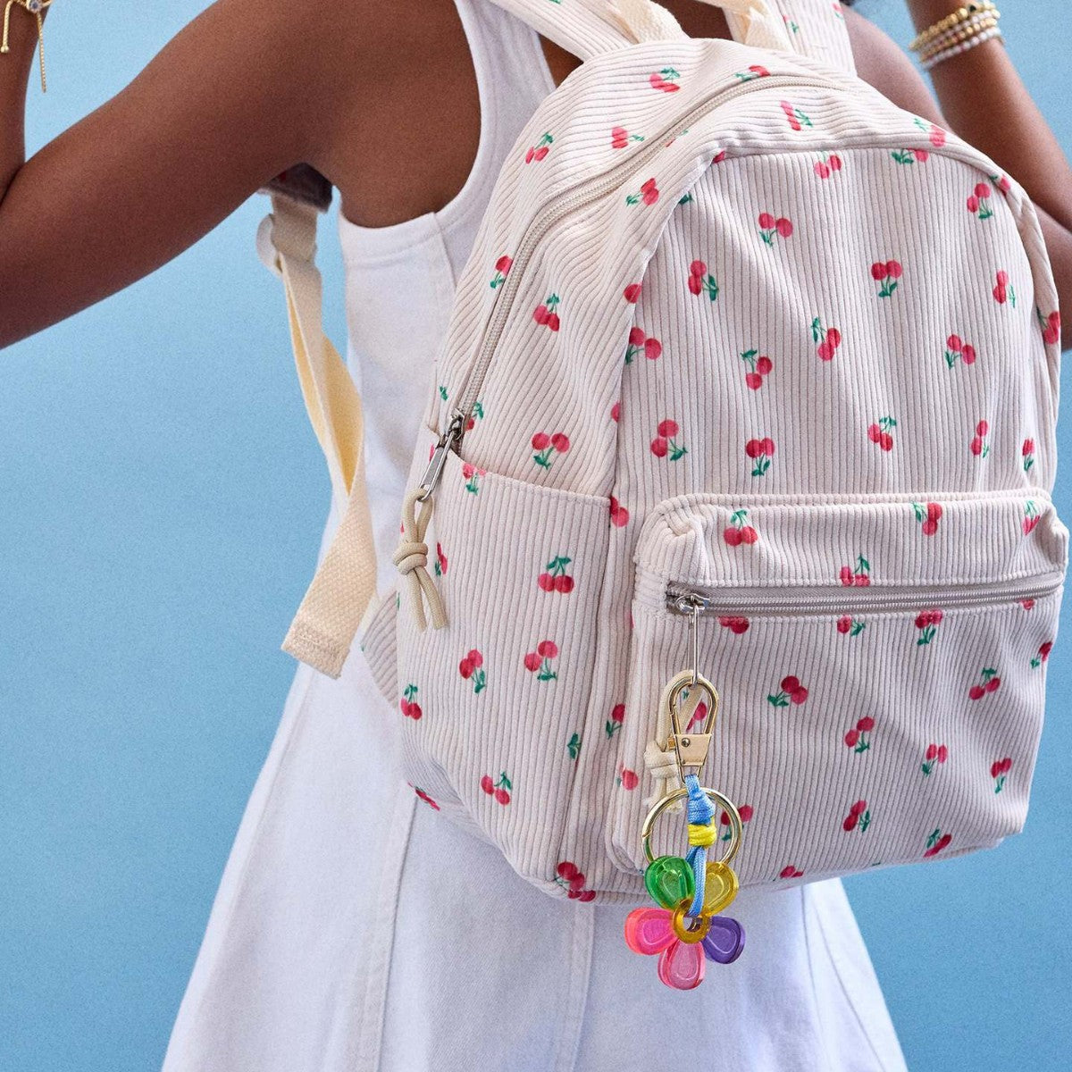 Creative Letter Rhinestone Keychain Bag Charm