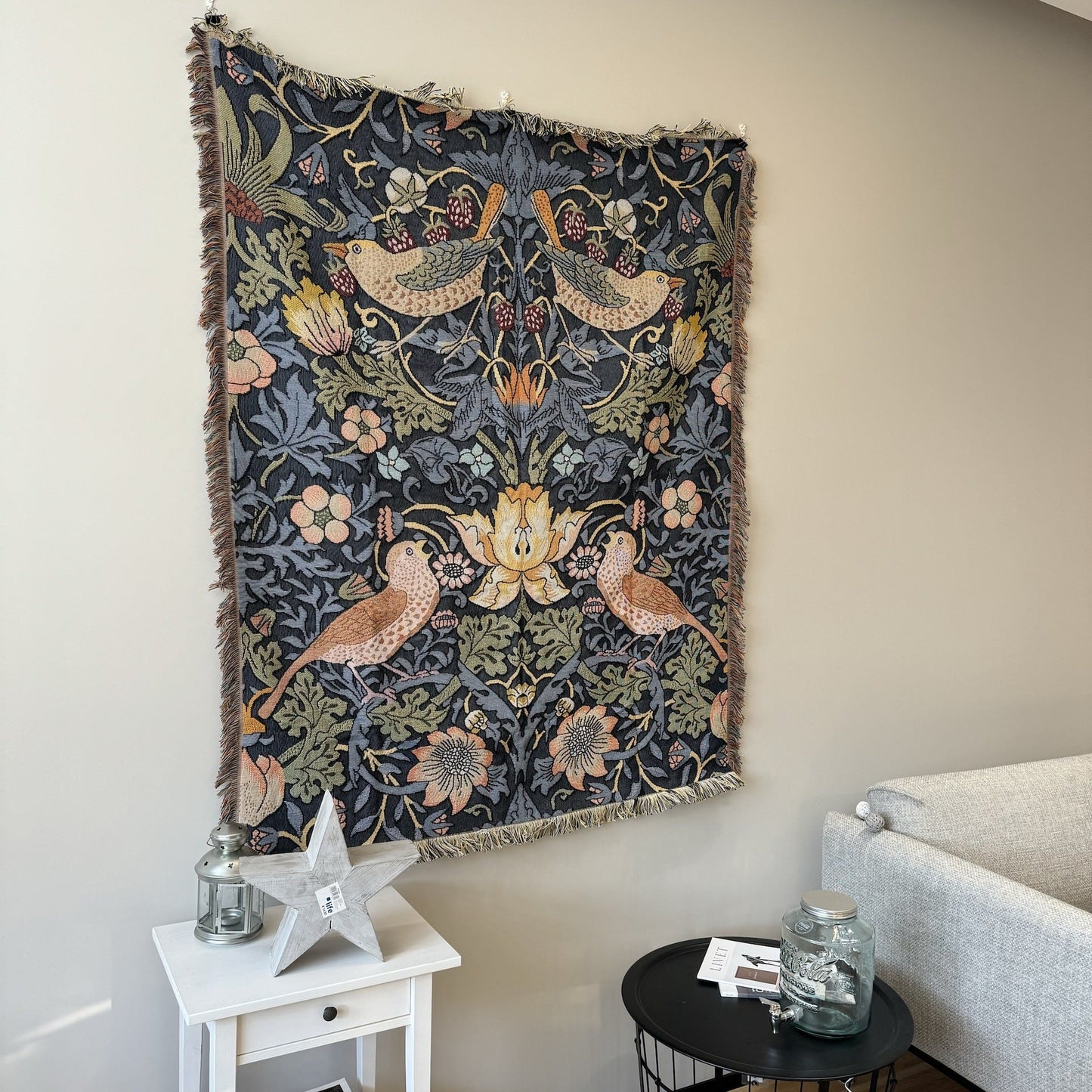 Cozy Artistic Print Tapestry Sofa Throw Blanket