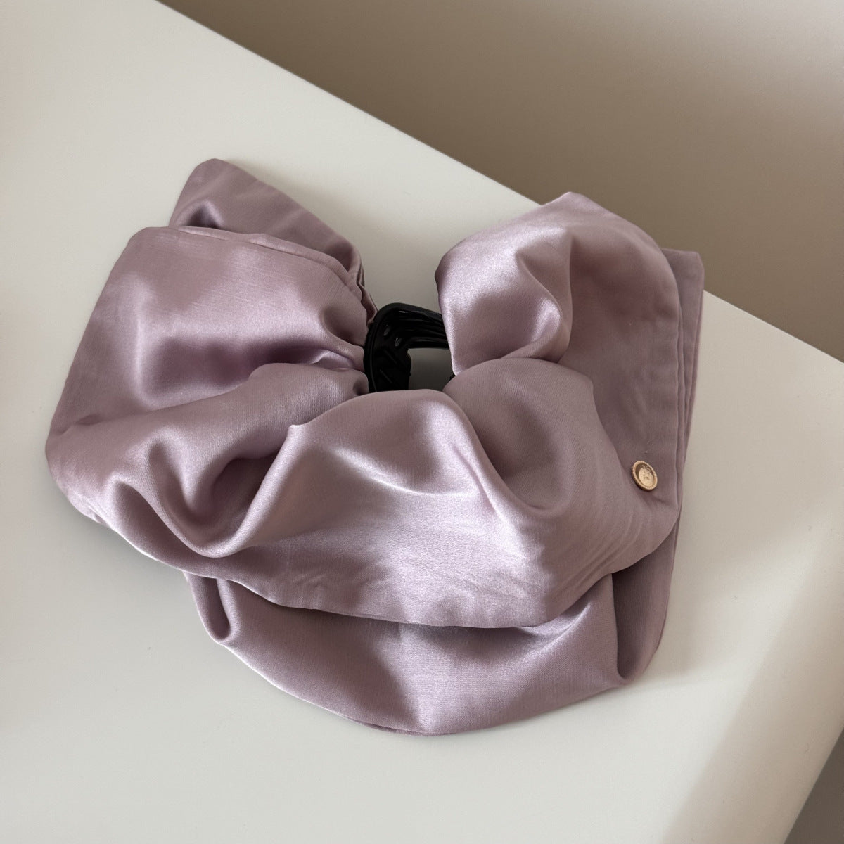 Solid Color Fabric Ponytail Hair Claw