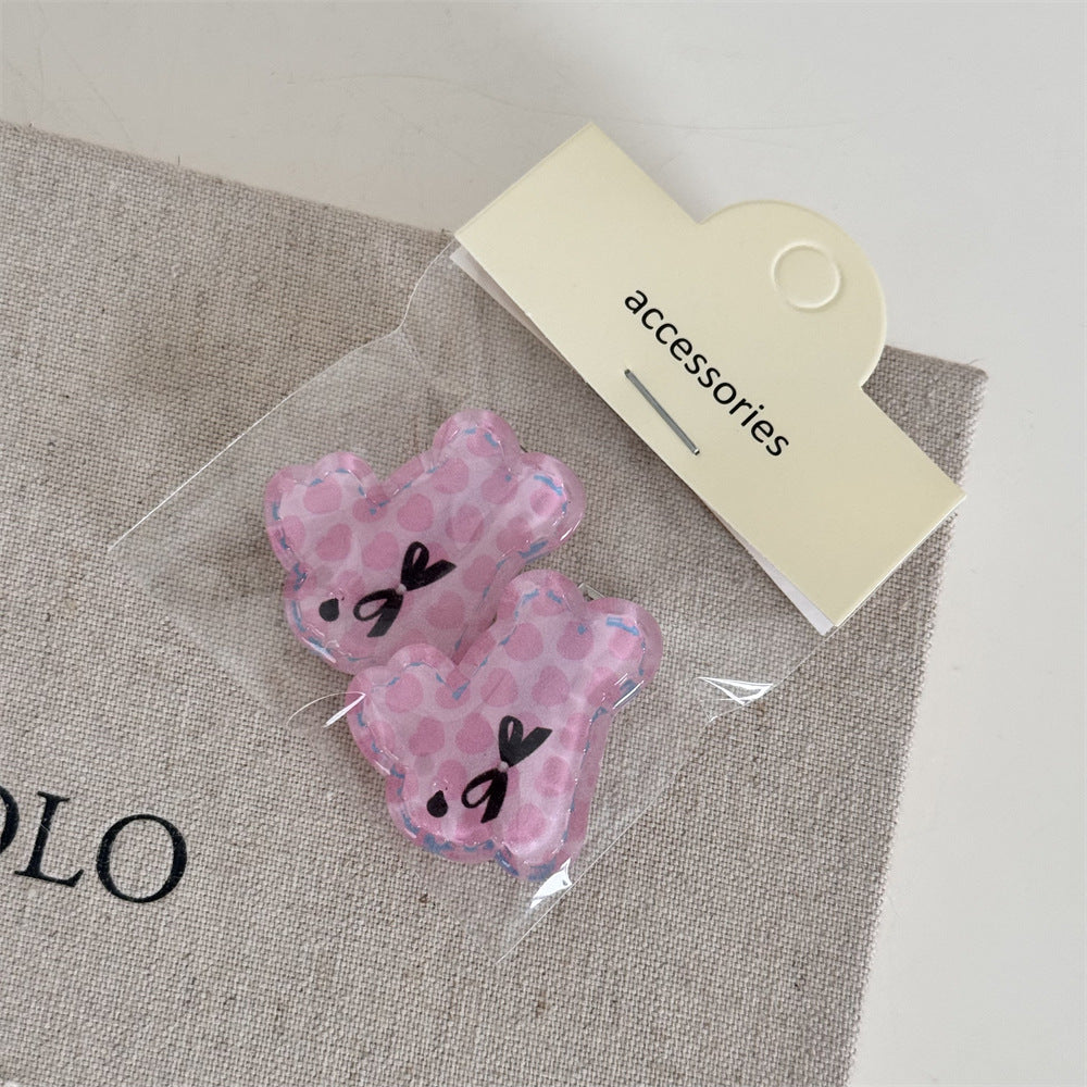 Cute Flower Rabbit Sweet Hair Clips