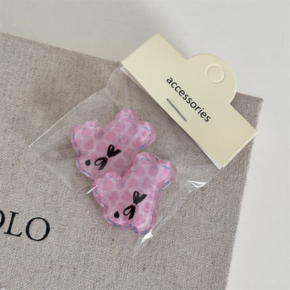 Cute Flower Rabbit Sweet Hair Clips