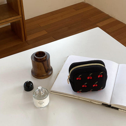 Square Cherry Sweet Cosmetic Bag
