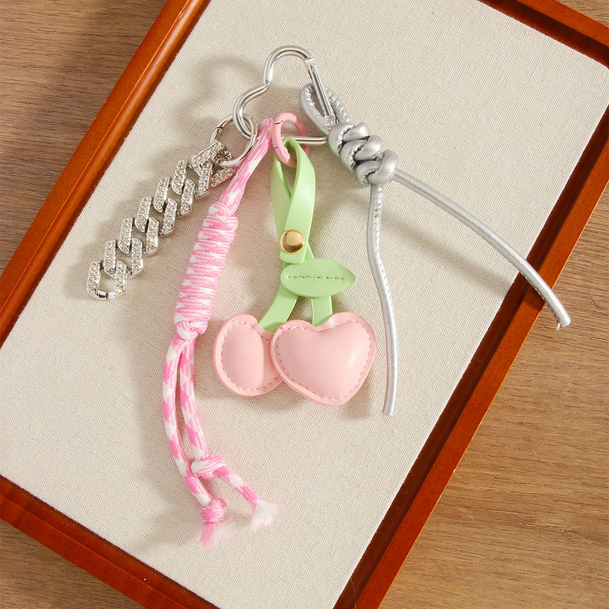 Cute Cherry Rope Keychain Bag Charms