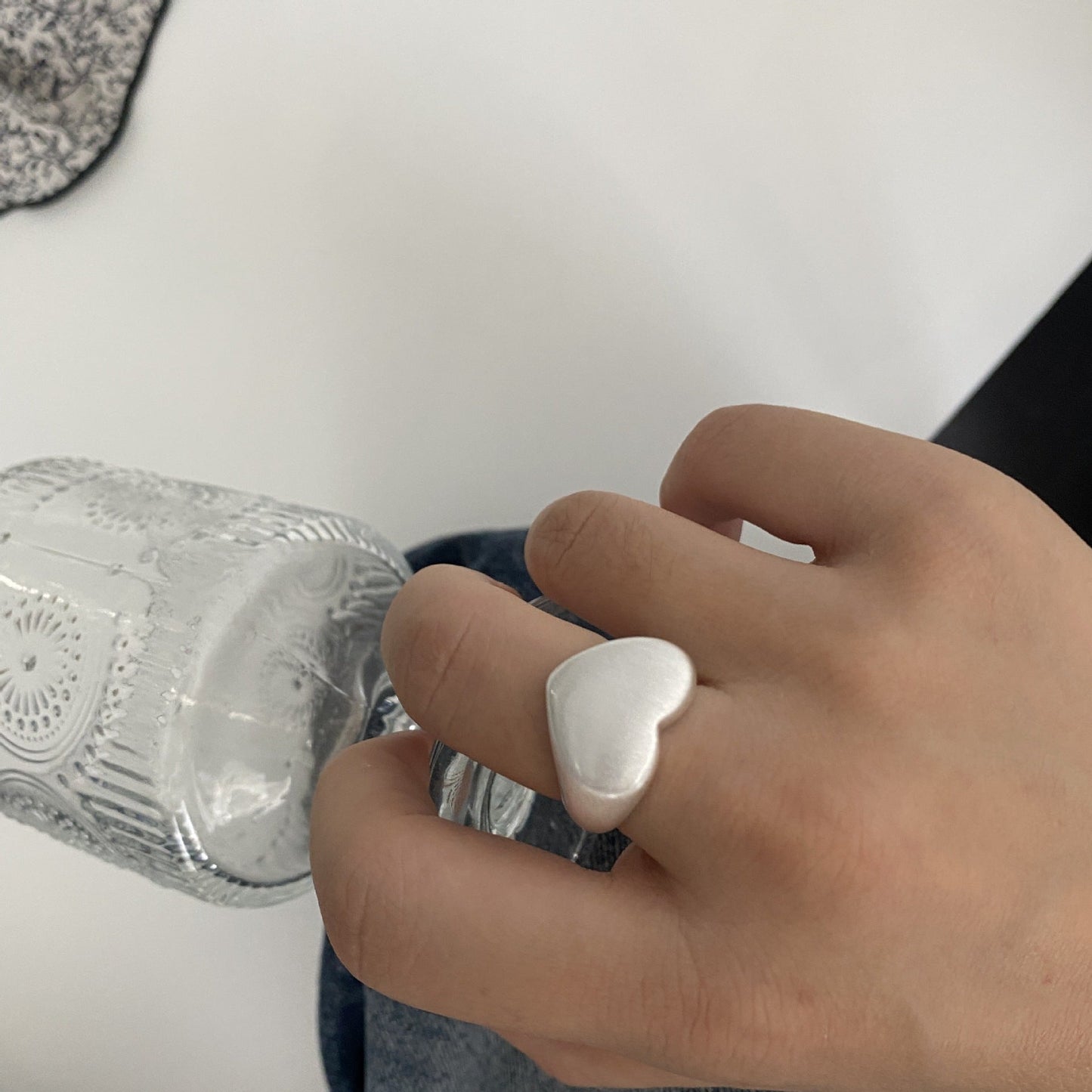 Trendy Silver Wide Open Band Ring