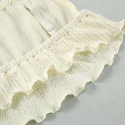 Hellow Lace Flounce Sleepwear Sets