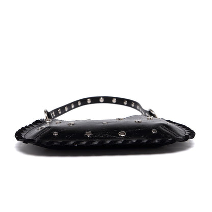 Punk Studded Handmade Chain Crosssbody Bag