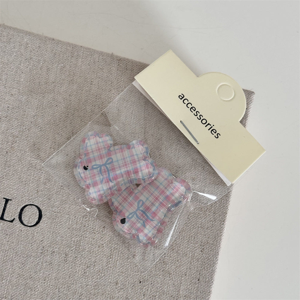 Cute Flower Rabbit Sweet Hair Clips