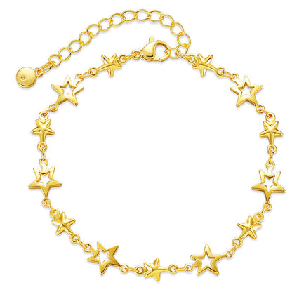 Star Chain Splicing Sweet Link Bracelet