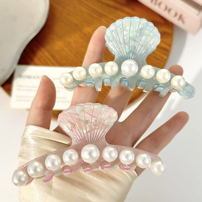 Cute Pearl Acetate Large Hair Clip