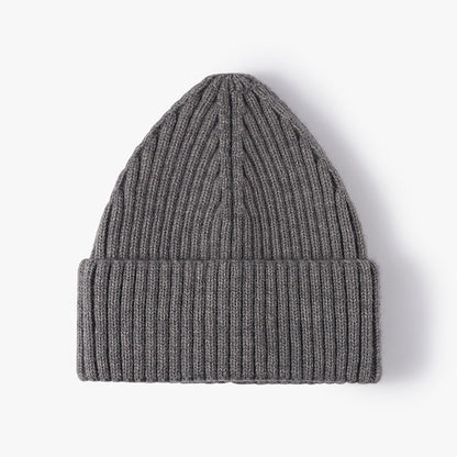 Solid Color Warm Knit Beanie