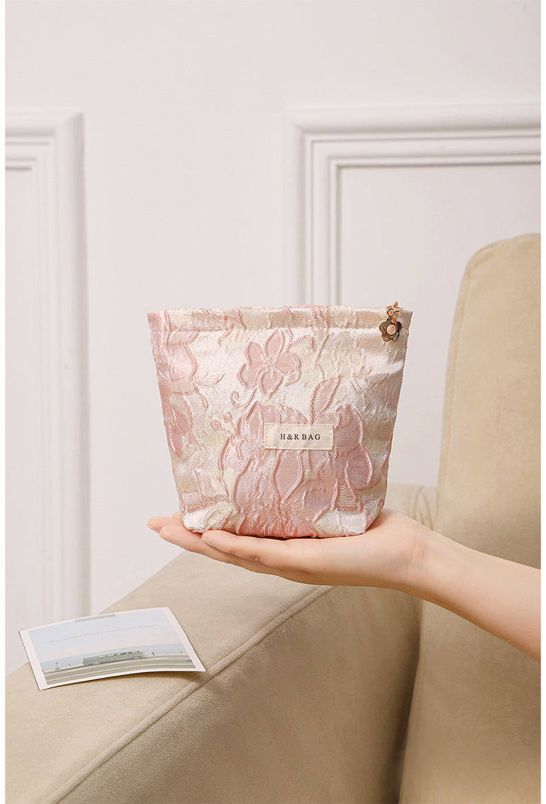 Large Capacity Floral Makeup Bag